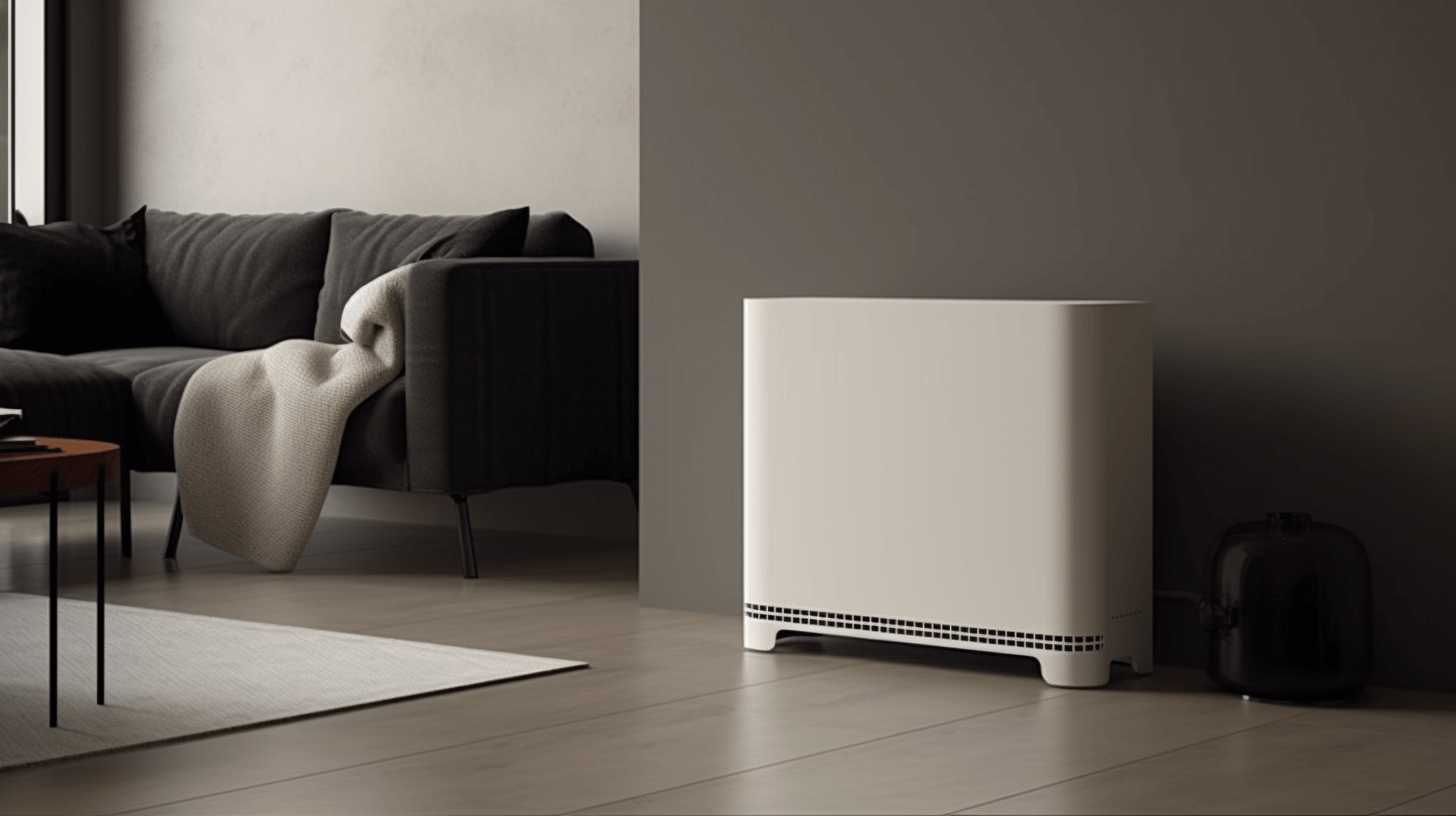 Storage_heater in a cosy living room