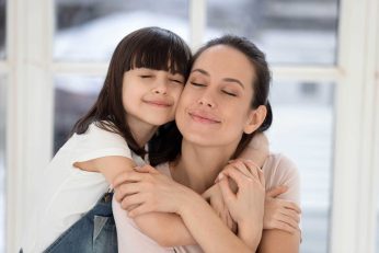 Happy Mother and Daughter